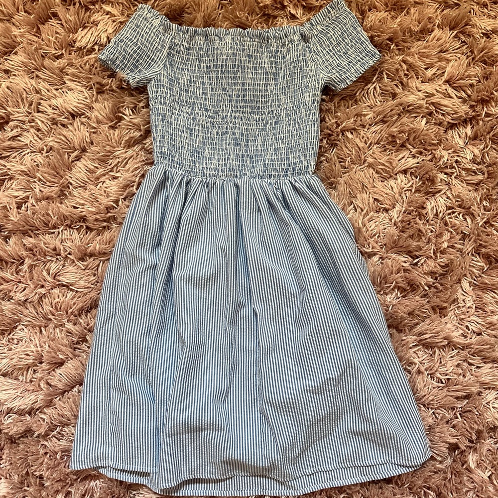 Altard State Blue and White Striped Sundress